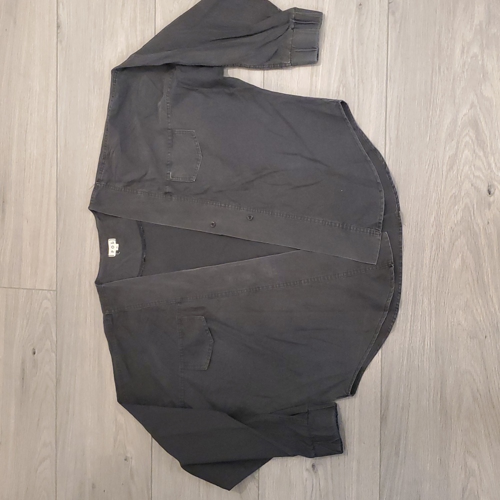POL Charcoal Gray lightweight women’s Jacket with snaps Size S And 2 Size L NWOT - Picture 5 of 9